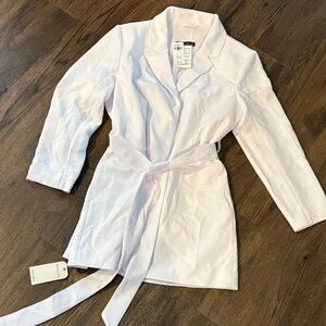 Abercrombie & Fitch White Belted Mini Dress